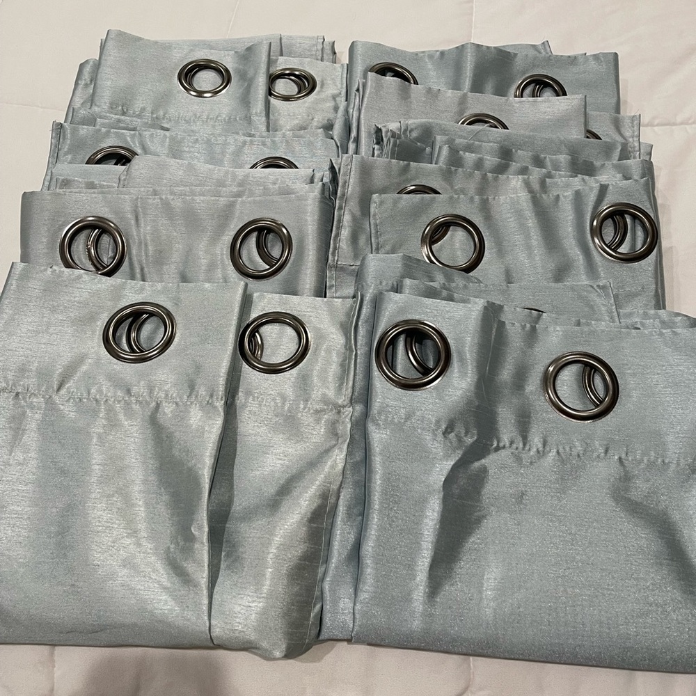 Used Dark mint curtains panels
